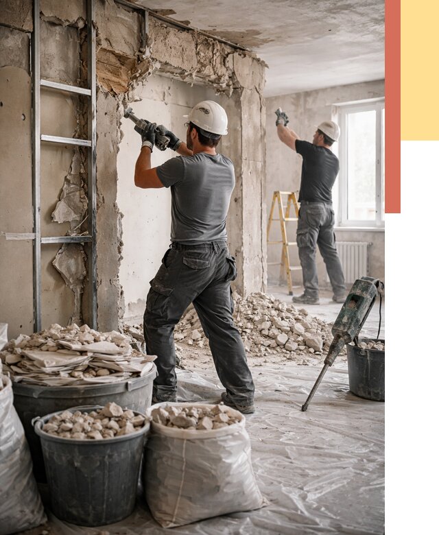 Демонтажные работы в Уссурийске от 2784 руб. — услуги и цена под ключ | ОТДЕЛОЧНИК-Сср