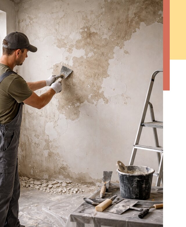 Снятие старой шпаклевки в Уссурийске от 1907 руб. — быстро и недорого | ОТДЕЛОЧНИК-Сср