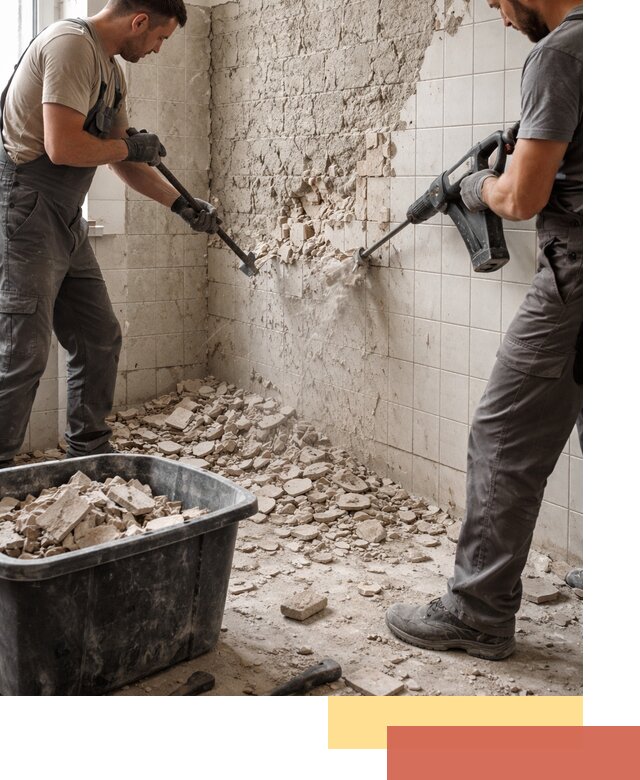 Демонтаж плитки со стен в Уссурийске быстро и аккуратно