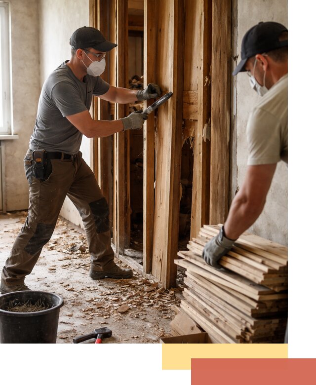 Демонтаж деревянных перегородок в Уссурийске быстро и аккуратно