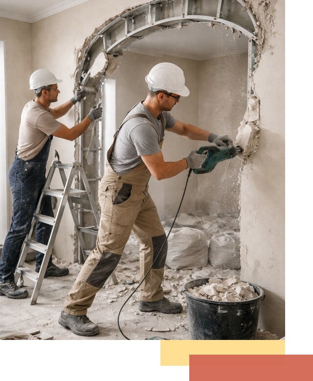 Демонтаж гипсокартонной арки в Уссурийске быстро и аккуратно