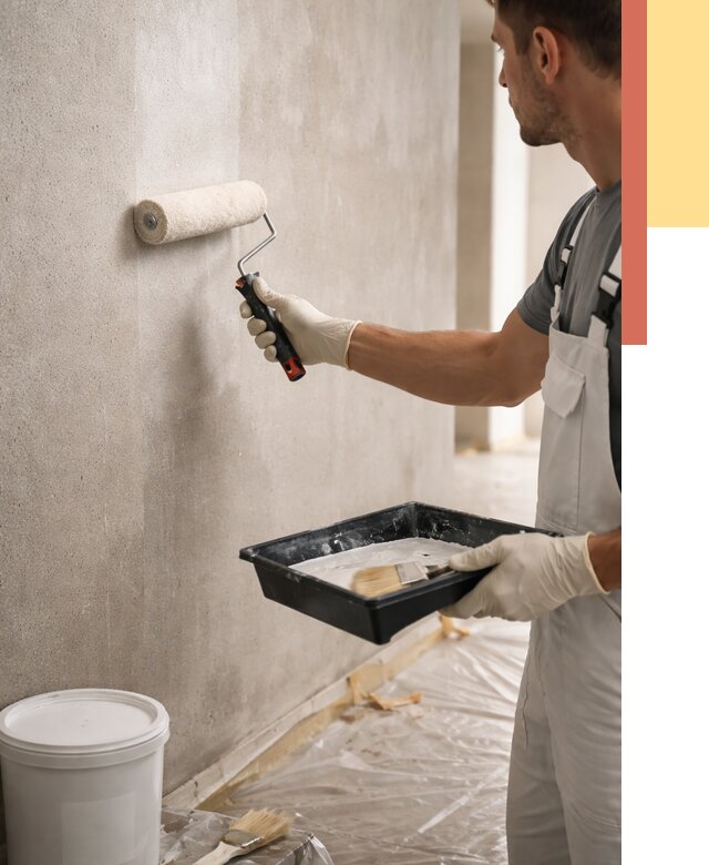 Грунтовка стен в Уссурийске от 2268 руб. м2 — быстро, недорого, с материалом | ОТДЕЛОЧНИК-Сср