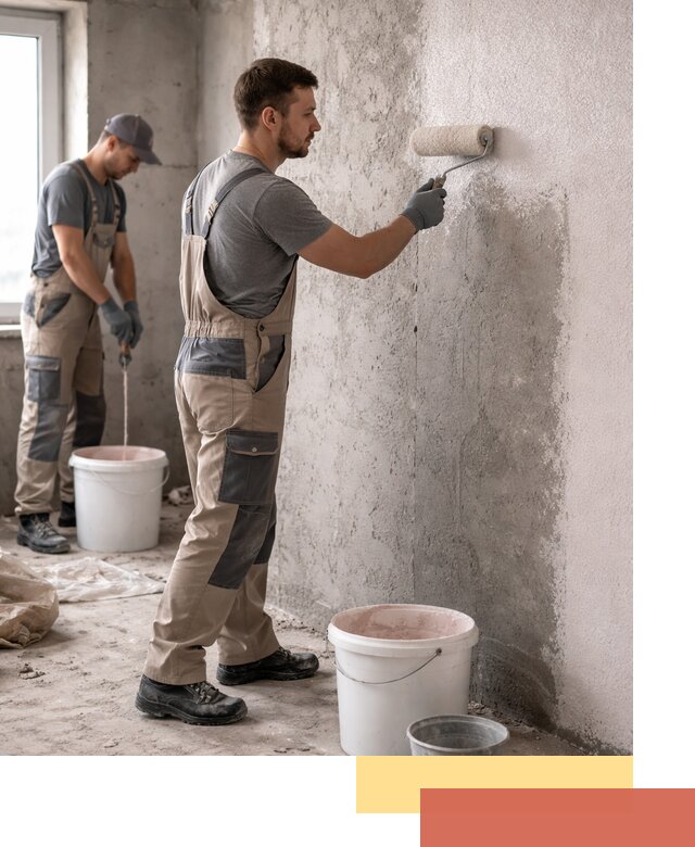 Нанесение бетоноконтакта на стены в Уссурийске для последующей отделки