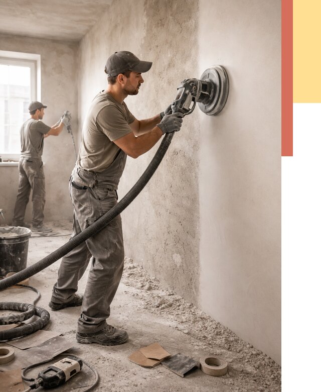 Шлифовка стен в Уссурийске от 1237 руб/м2 — быстро и недорого | ОТДЕЛОЧНИК-Сср