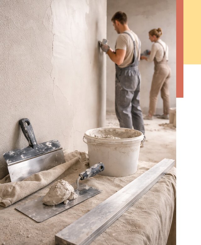 Штукатурка стен гипсовая в Уссурийске от 4640 руб/м2 — быстро и недорого | ОТДЕЛОЧНИК-Сср