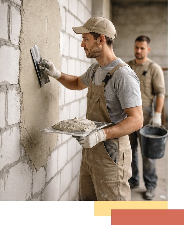 Штукатурка стен из газобетона в Уссурийске под ключ