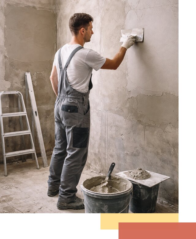 Штукатурка стен в ванной под ключ в Уссурийске