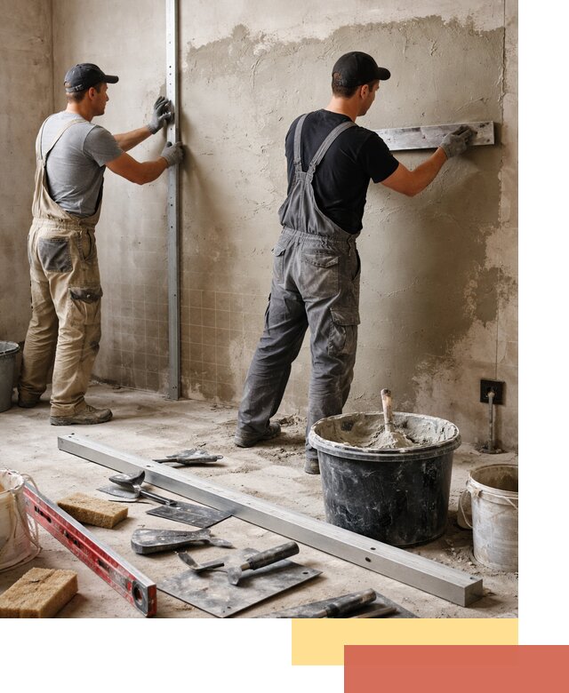 Профессиональная штукатурка стен под плитку в Уссурийске