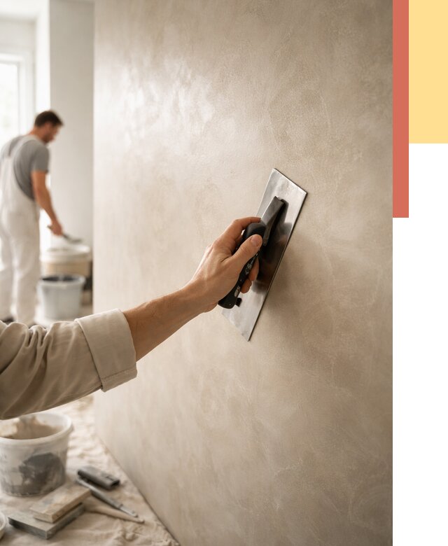 Венецианская штукатурка в Уссурийске от 3609 руб/м² — нанесение стен под ключ | ОТДЕЛОЧНИК-Сср