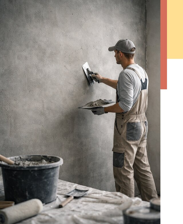 Декоративная штукатурка под бетон в Уссурийске от 2578 руб./м² — нанесение под ключ | ОТДЕЛОЧНИК-Сср