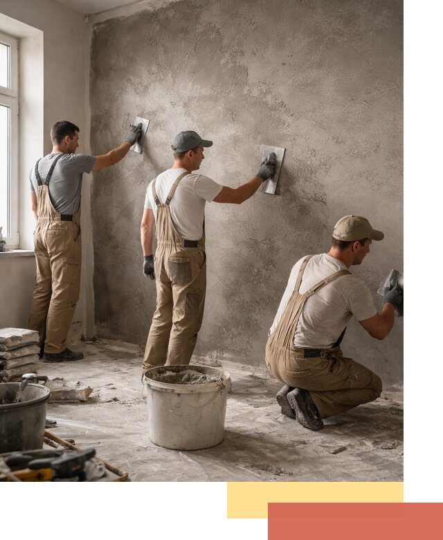 Декоративная штукатурка под бетон в Уссурийске для стен и потолков