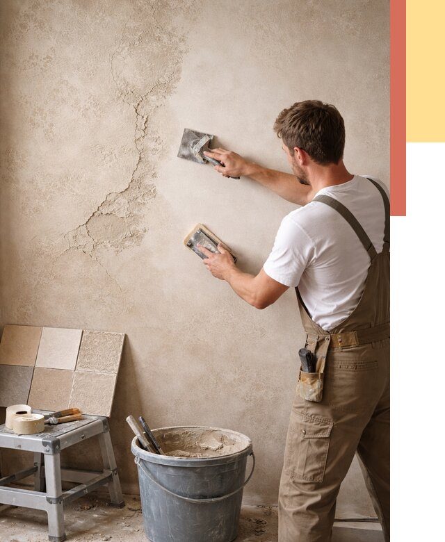 Ремонт декоративной штукатурки в Уссурийске от 4640 руб. под ключ | ОТДЕЛОЧНИК-Сср