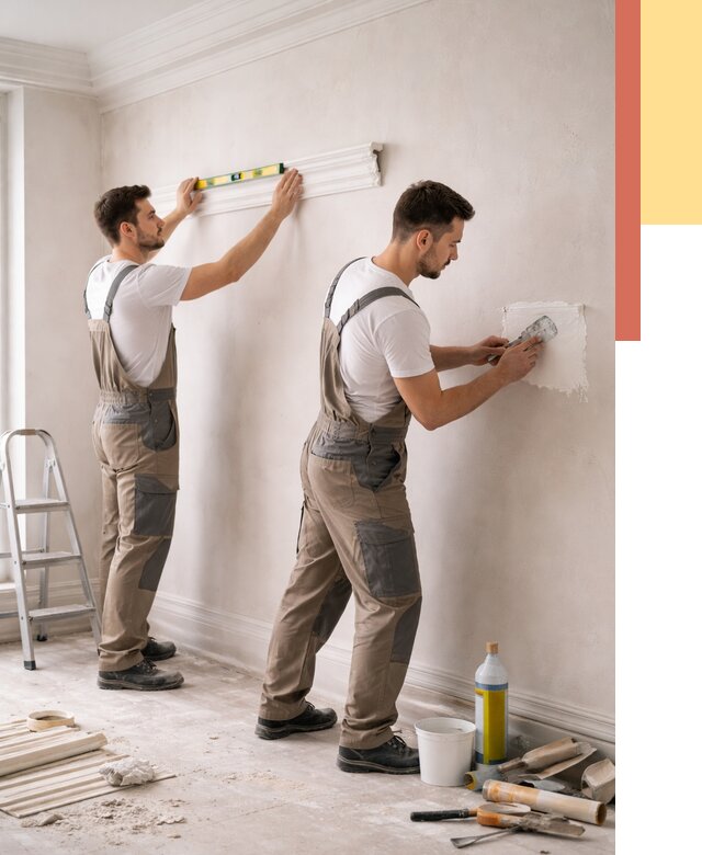 Монтаж лепнины на стены в Уссурийске от 4640 руб. — недорого, быстро | ОТДЕЛОЧНИК-Сср