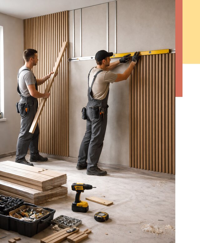 Монтаж реечных панелей на стены в Уссурийске от 1237 руб. — быстро и недорого | ОТДЕЛОЧНИК-Сср