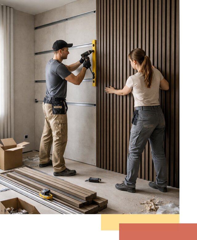 Монтаж реечных панелей на стены в Уссурийске