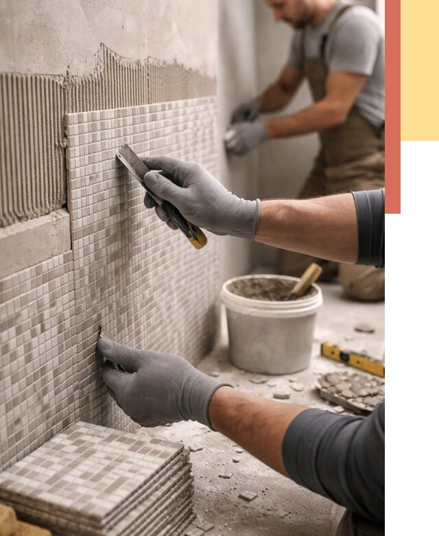 Облицовка стен мозаикой в Уссурийске от 3299 руб/м2 — укладка мозаики на стены | ОТДЕЛОЧНИК-Сср