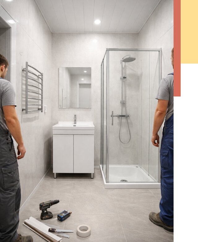 Отделка ванной комнаты панелями ПВХ в Уссурийске от 4640 руб. за м2 | ОТДЕЛОЧНИК-Сср