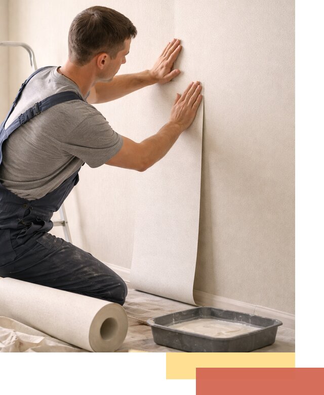 Поклейка флизелиновых обоев в Уссурийске качественно и быстро