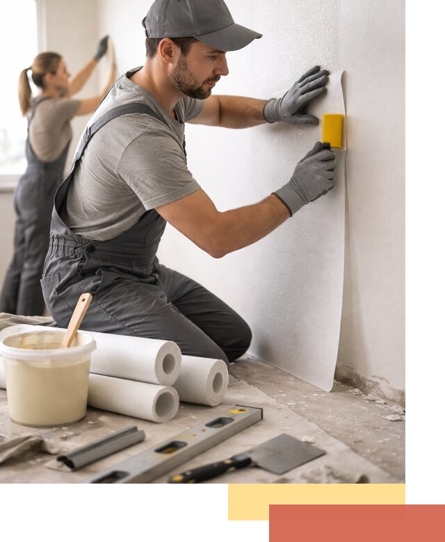 Поклейка стеклообоев профессионально в Уссурийске