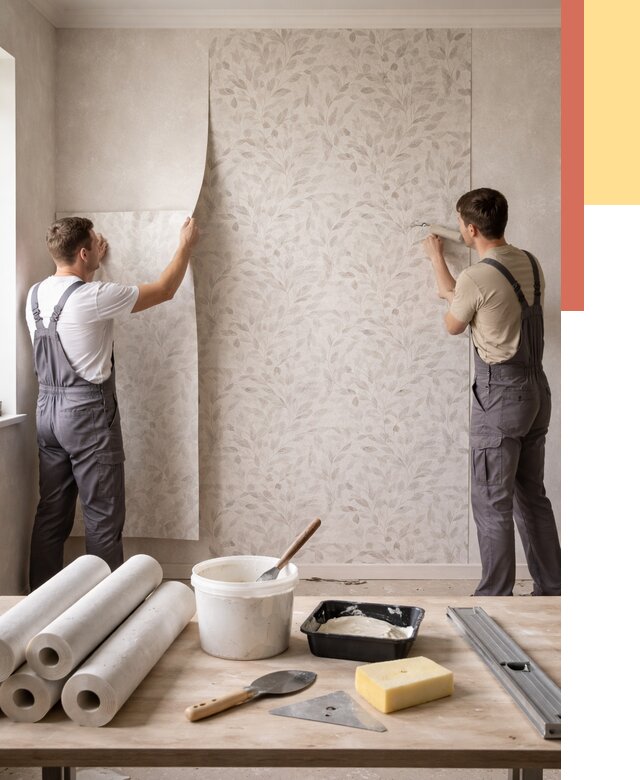 Поклейка обоев с подбором рисунка в Уссурийске от 3609 руб. | ОТДЕЛОЧНИК-Сср - быстро и недорого