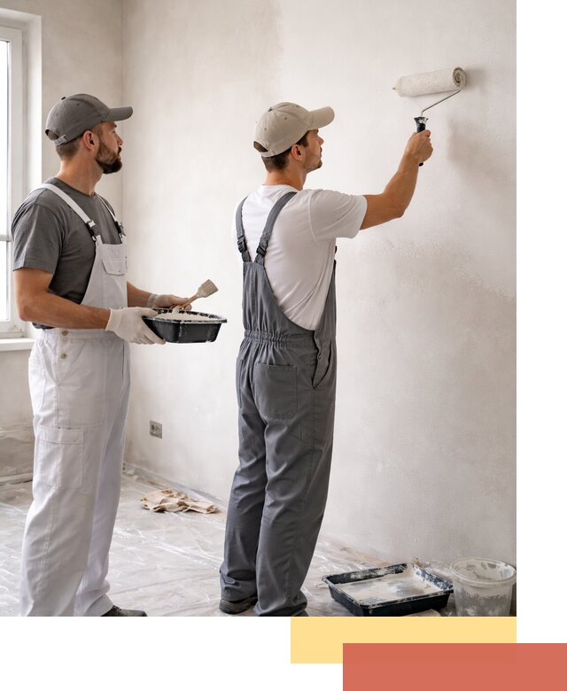 Покраска стен водоэмульсионной краской в Уссурийске