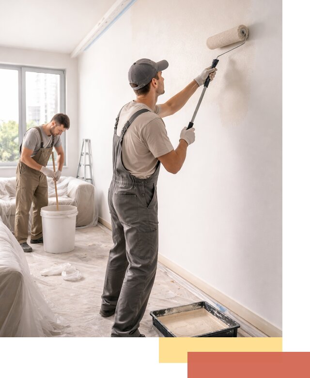 Покраска стен в офисе в Уссурийске — быстрый и качественный ремонт