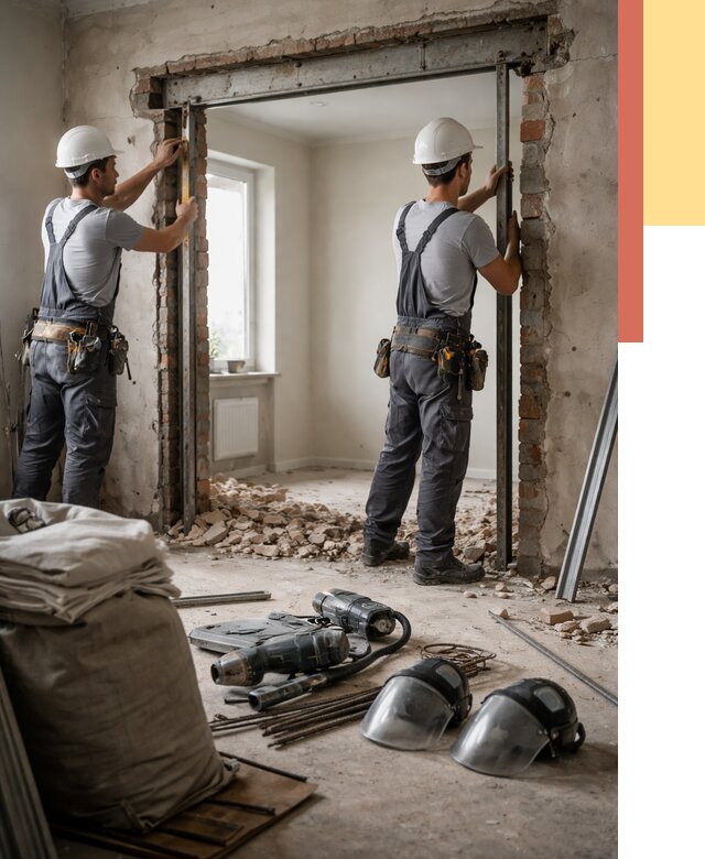 Расширение дверного проема в Уссурийске от 12888 руб. под ключ | ОТДЕЛОЧНИК-Сср