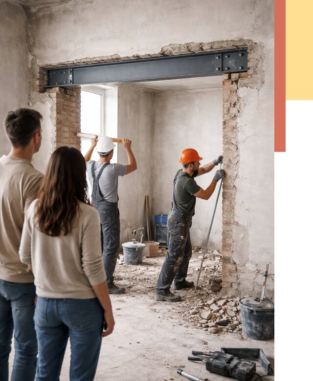 Усиление проема в стене в Уссурийске от 9795 руб. — усиление дверного проема металлоконструкцией | ОТДЕЛОЧНИК-Сср