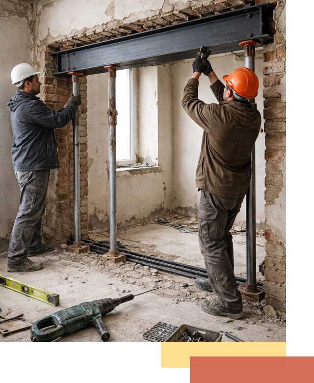 Усиление проема в стене в Уссурийске для расширения и безопасности