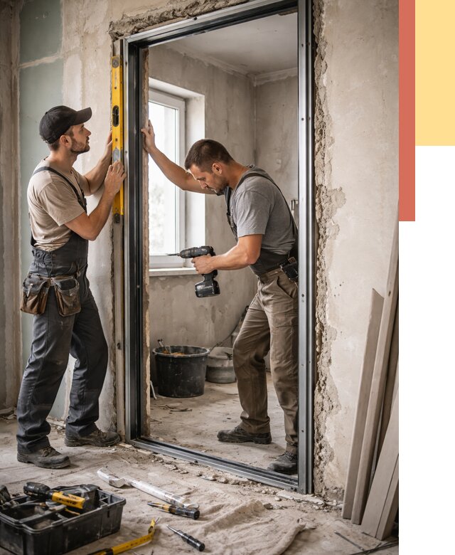 Закладка дверного проема в Уссурийске от 3609 руб. — быстро и недорого | ОТДЕЛОЧНИК-Сср