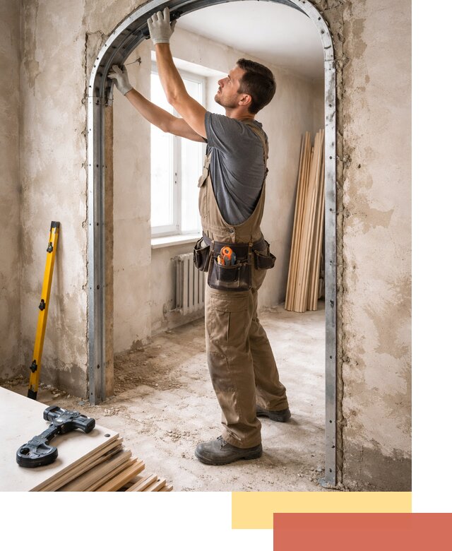 Устройство арочного проема в Уссурийске под ключ