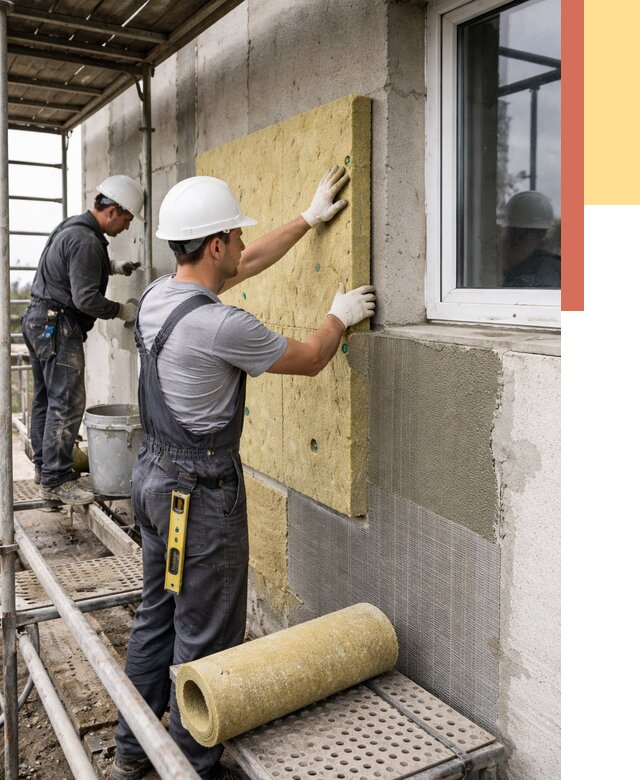 Утепление стен в Уссурийске от 4433 руб. под ключ — быстро и недорого | ОТДЕЛОЧНИК-Сср