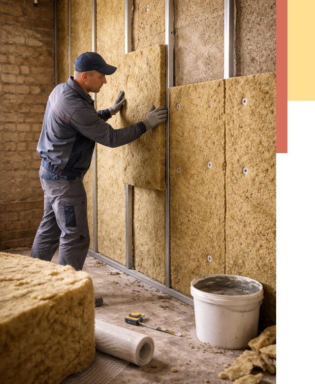 Утепление стен минватой в Уссурийске от 1392 руб./м2 — недорого и быстро | ОТДЕЛОЧНИК-Сср