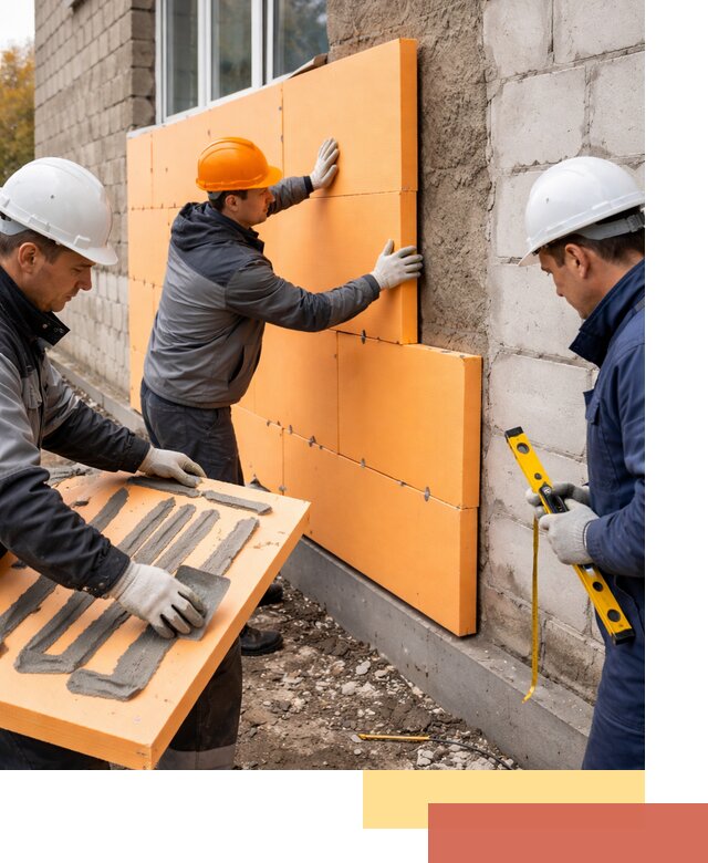 Утепление фасада пеноплексом под ключ в Уссурийске