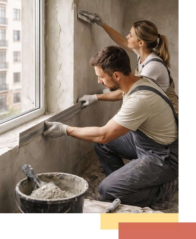 Штукатурка откосов дверей и окон профессионально в Уссурийске