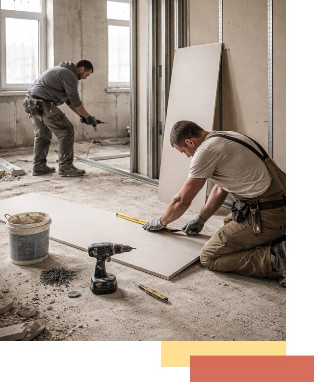 Кладка перегородок из ПГП под ключ в Уссурийске