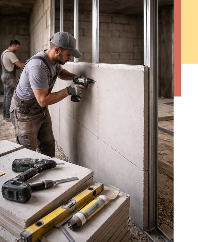 Кладка влагостойких перегородок ПГП в Уссурийске от 1237 руб. под ключ | ОТДЕЛОЧНИК-Сср