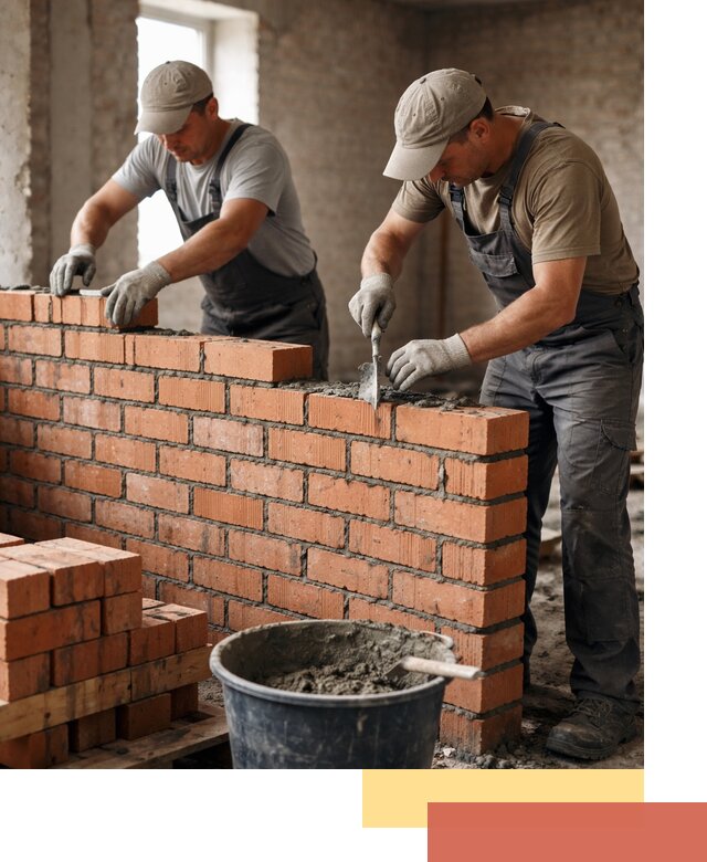 Кладка кирпичных перегородок под ключ в Уссурийске