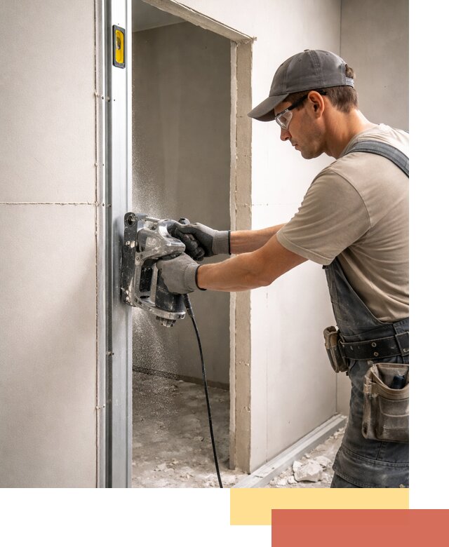 Устройство дверного проема в перегородке в Уссурийске