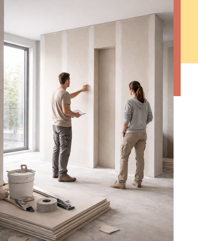 Зонирующая перегородка из гипсокартона в Уссурийске от 2887 руб. под ключ | ОТДЕЛОЧНИК-Сср