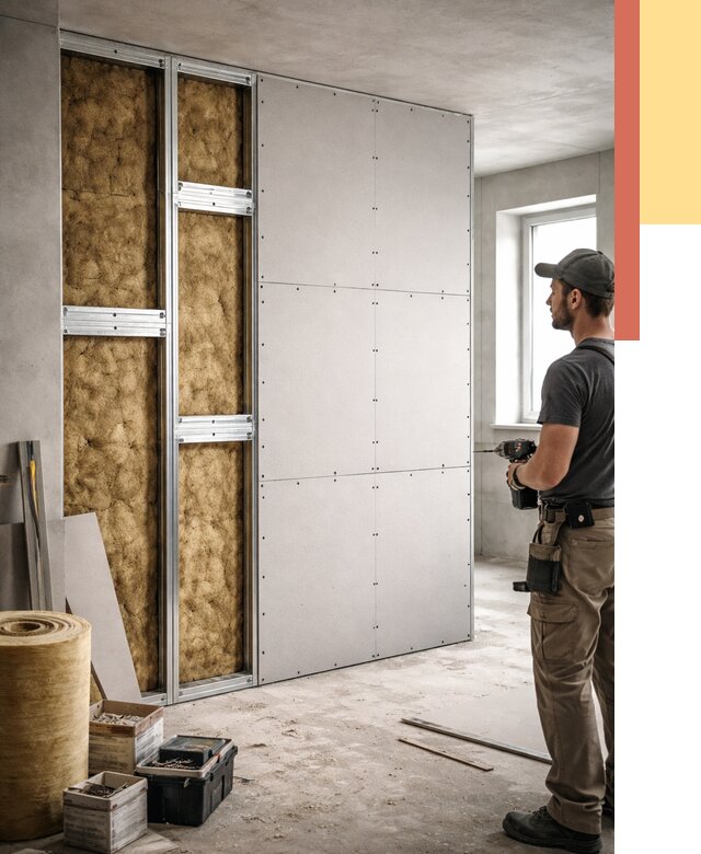 Усиленная перегородка под навеску в Уссурийске от 13197 руб. — монтаж под ключ | ОТДЕЛОЧНИК-Сср