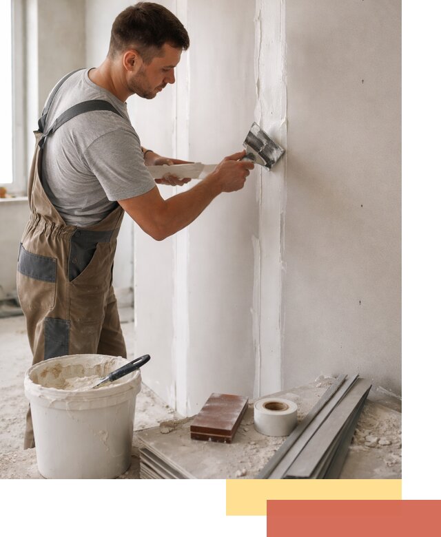 Шпаклевка перегородок из гипсокартона в Уссурийске качественно и быстро