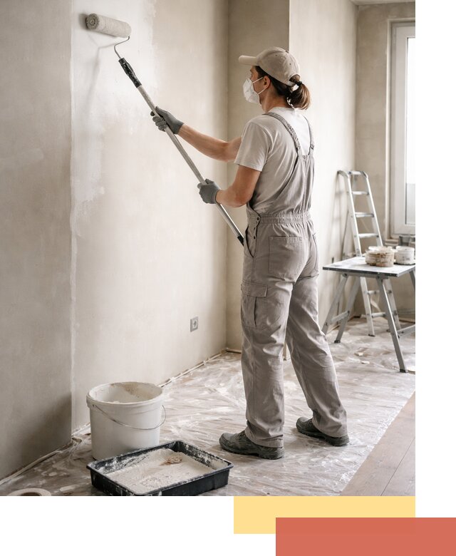 Покраска перегородок из гипсокартона в Уссурийске качественно и недорого