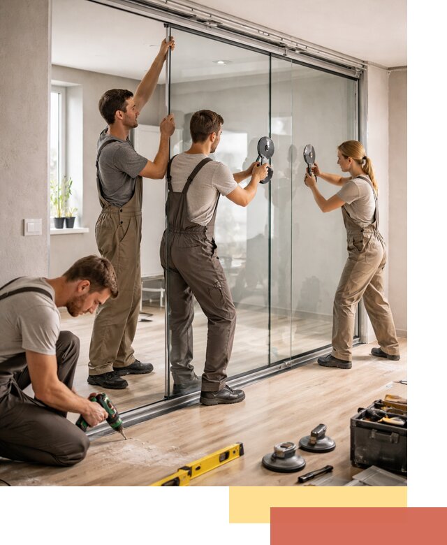 Изготовление стеклянных перегородок на заказ в Уссурийске