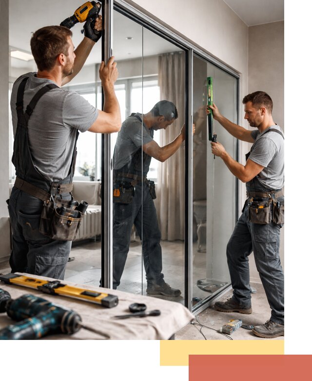 Каркасные стеклянные перегородки под ключ в Уссурийске