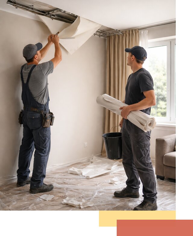 Демонтаж натяжного потолка в Уссурийске быстро и аккуратно