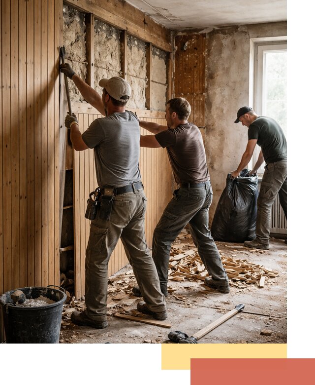 Демонтаж вагонки и вывоз материалов в Уссурийске