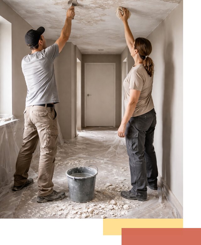 Удаление побелки с потолка в Уссурийске — быстро и аккуратно