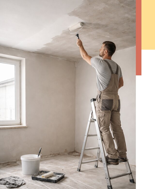 Грунтовка потолка в Уссурийске от 2578 руб. — быстро и недорого | ОТДЕЛОЧНИК-Сср