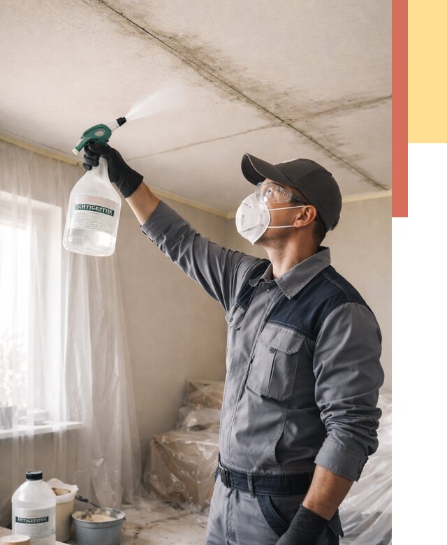 Антисептическая обработка потолка в Уссурийске от 2578 руб. | ОТДЕЛОЧНИК-Сср